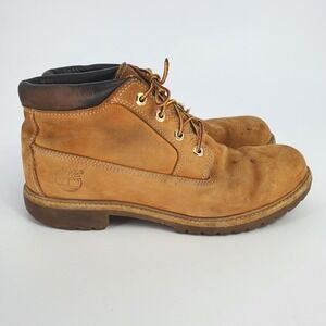 Timberland Womens Nellie Lace Up Waterproff Tan Ankle Boots Utility 11 Outdoor